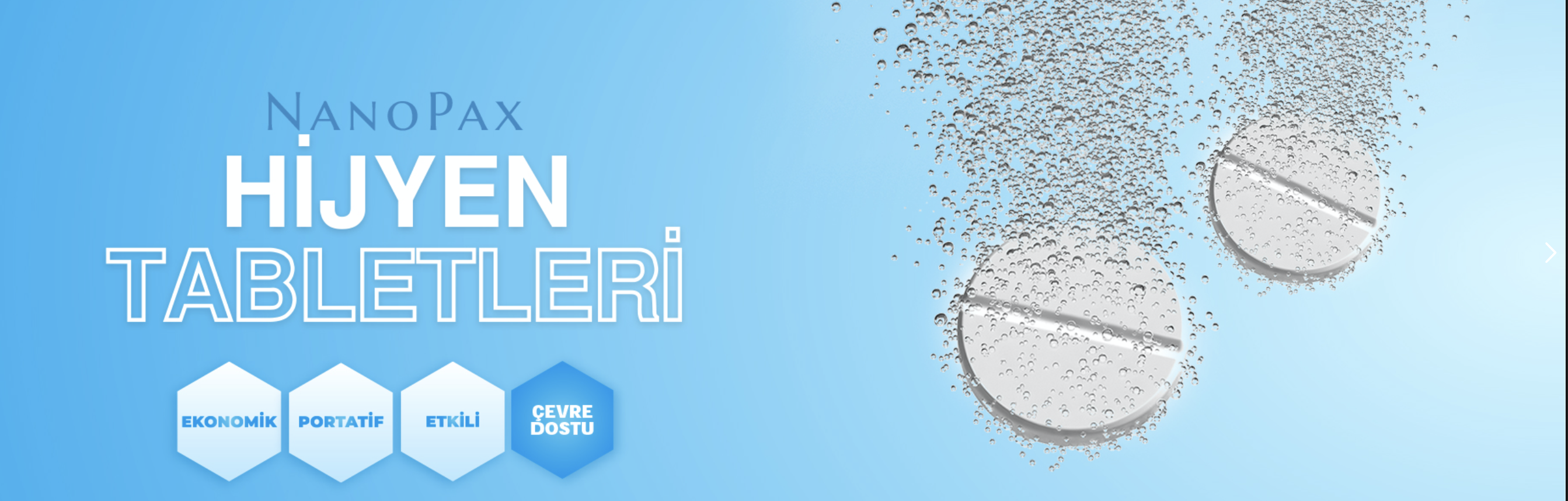 NANOPAX DEZENFEKTAN HİJYEN TABLETLERİ