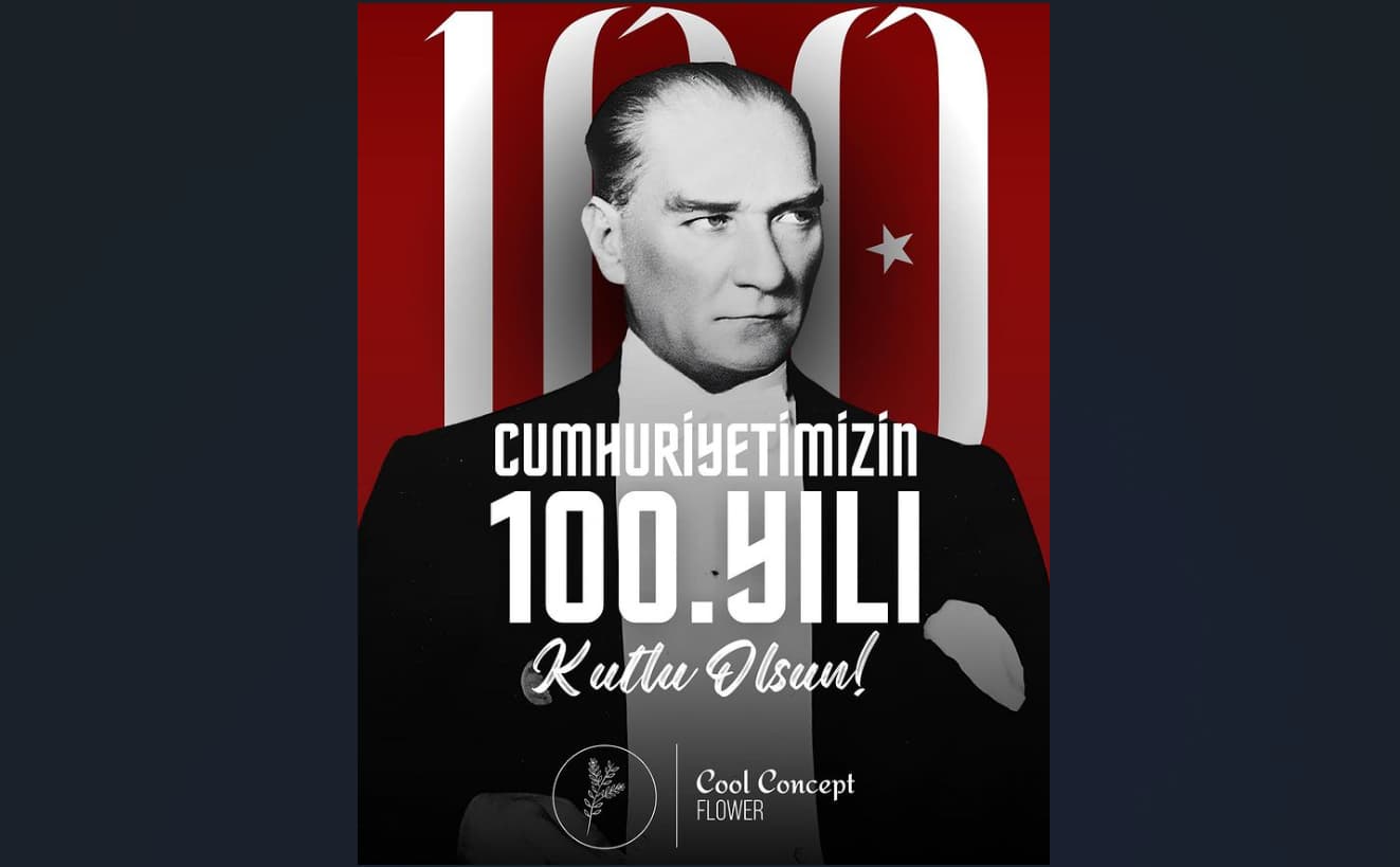 Cool Concept Flower’dan Cumhuriyetimizin 100. Yılına Özel Duyuru