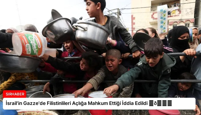 İsrail’in Gazze’de Filistinlileri Açlığa Mahkum Ettiği İddia Edildi ⏬👇
