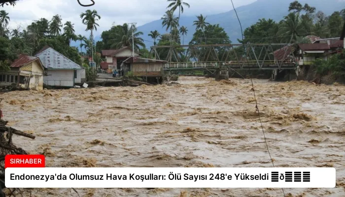 Endonezya’da Olumsuz Hava Koşulları: Ölü Sayısı 248’e Yükseldi ⏬👇