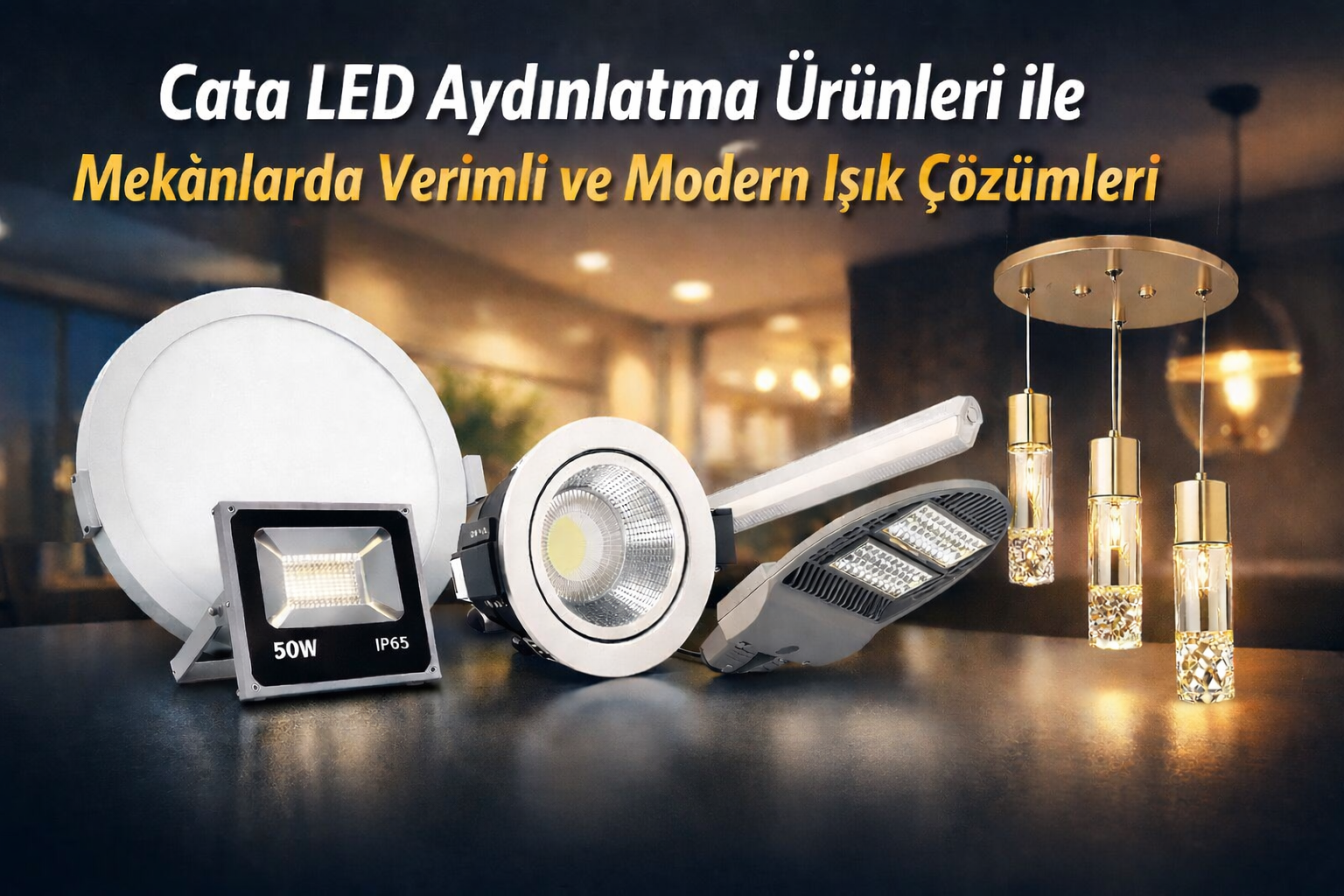 Cata LED Aydınlatma Ürünleri ile Mekânlarda Verimli ve Modern Işık Çözümleri