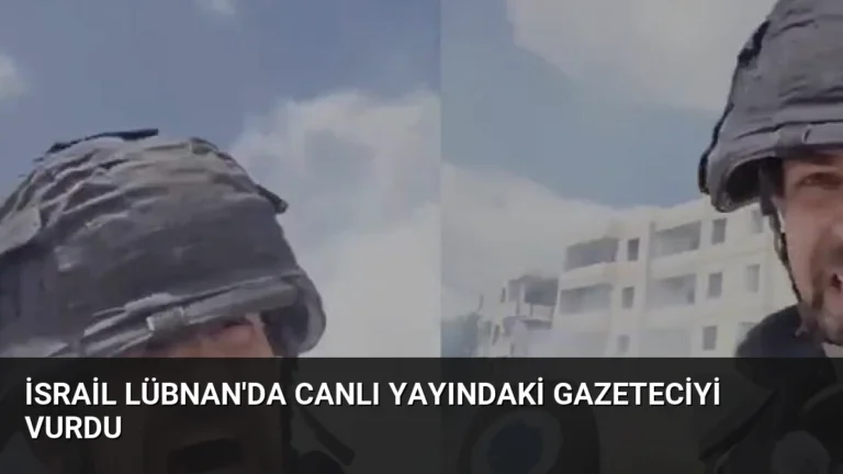 İsrail Lübnan’da Canlı Yayındaki Gazeteciyi Vurdu