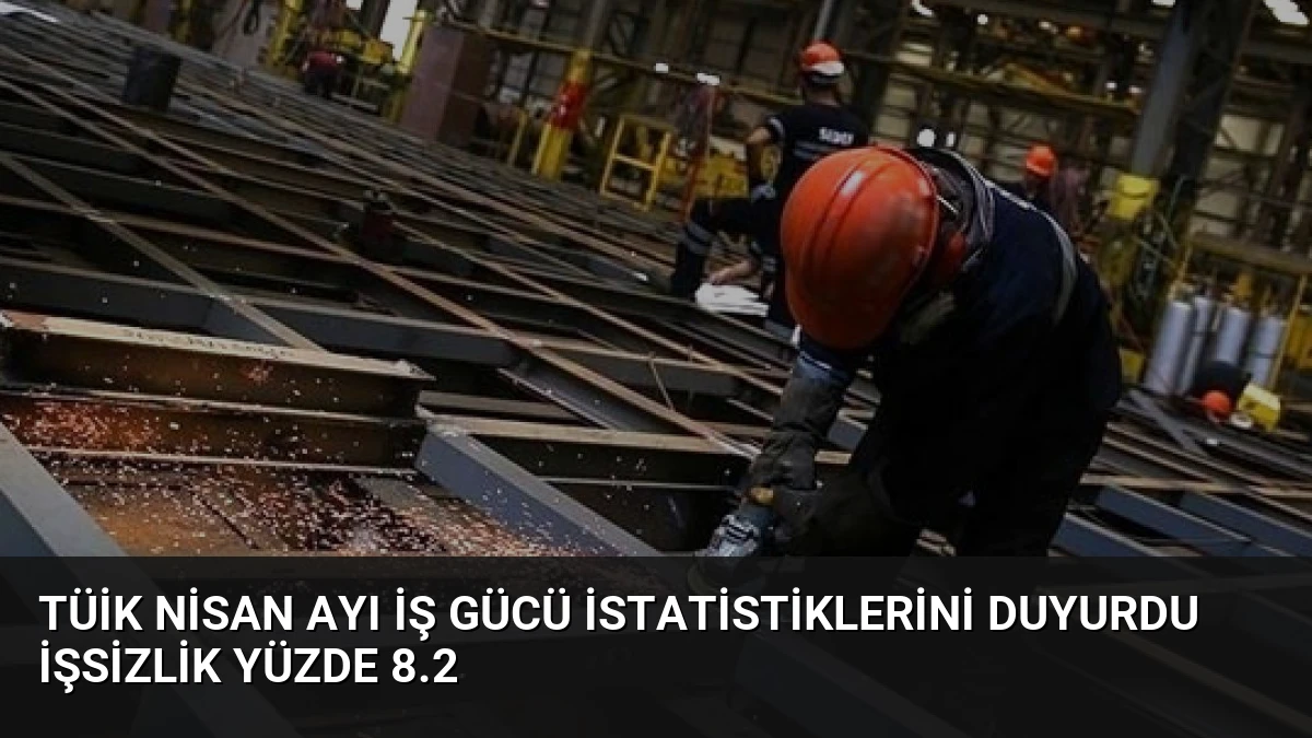 TÜİK Nisan Ayı İş Gücü İstatistiklerini Duyurdu İşsizlik Yüzde 8.2