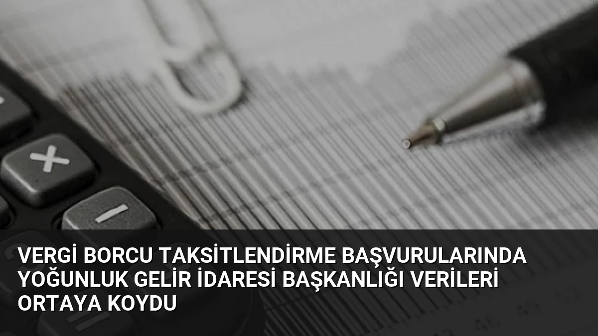Vergi Borcu Taksitlendirme Başvurularında Yoğunluk Gelir İdaresi Başkanlığı Verileri Ortaya Koydu
