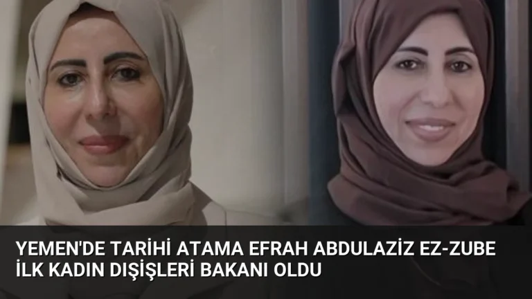 Yemen’de Tarihi Atama Efrah Abdulaziz ez-Zube İlk Kadın Dışişleri Bakanı Oldu