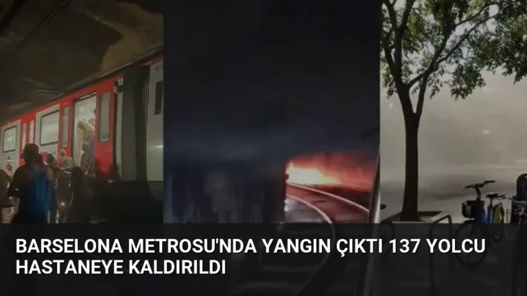 Barselona Metrosu’nda Yangın Çıktı 137 Yolcu Hastaneye Kaldırıldı