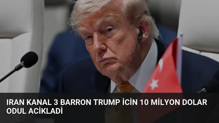 Iran Kanal 3 Barron Trump icin 10 Milyon Dolar Odul Acikladi