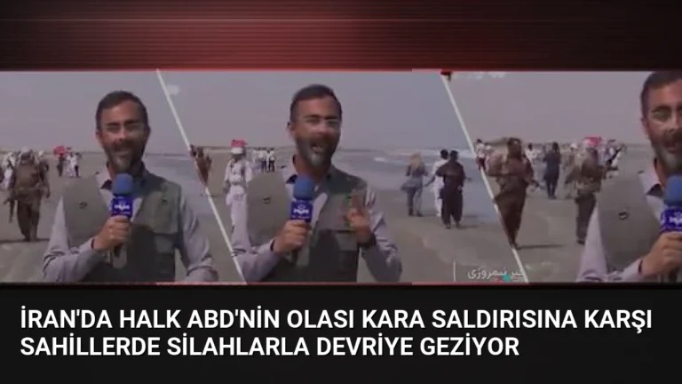 İran’da Halk ABD’nin Olası Kara Saldırısına Karşı Sahillerde Silahlarla Devriye Geziyor