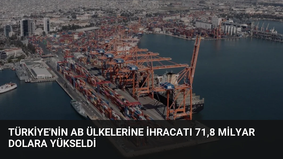Türkiye’nin AB Ülkelerine İhracatı 71,8 Milyar Dolara Yükseldi