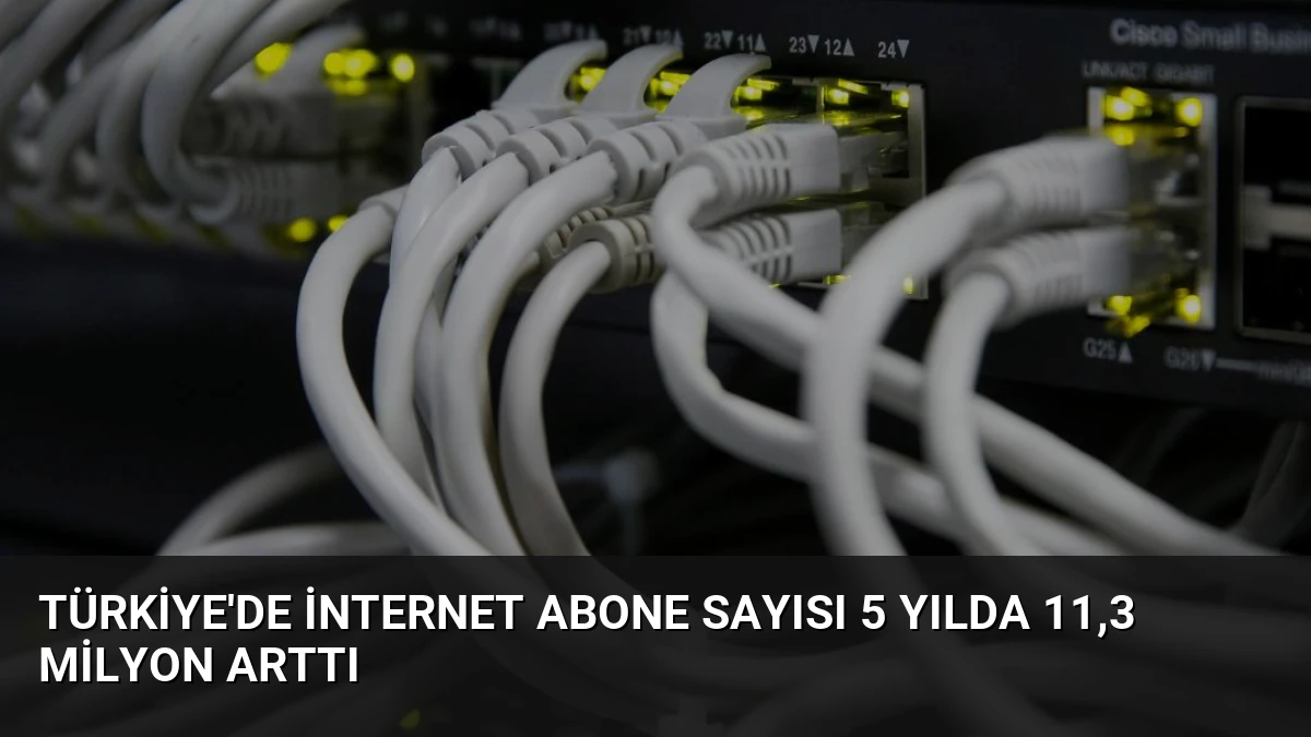 Türkiye’de İnternet Abone Sayısı 5 Yılda 11,3 Milyon Arttı